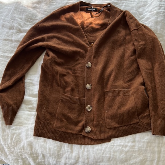 Naadam Cashmere Boyfriend Cardigan - Picture 3 of 3